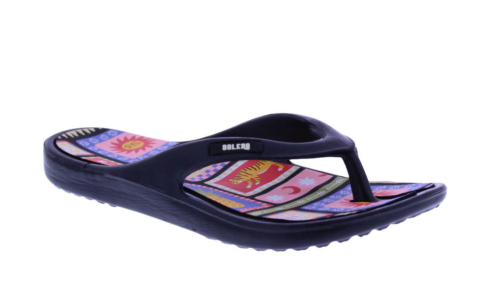 Women Insole Print Flip Flop