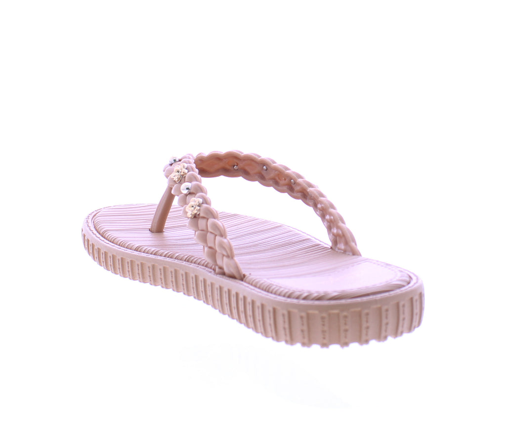 Women Flip Flop with Gold Studs