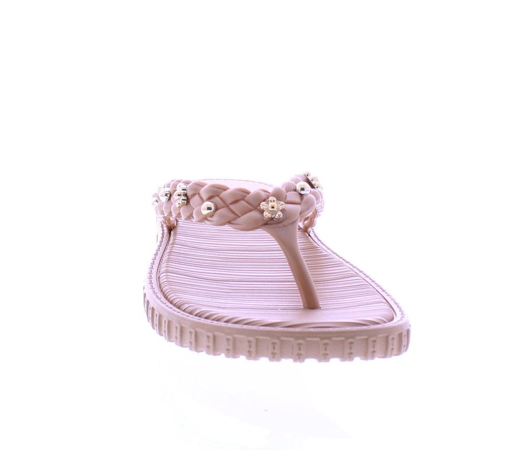 Women Flip Flop with Gold Studs