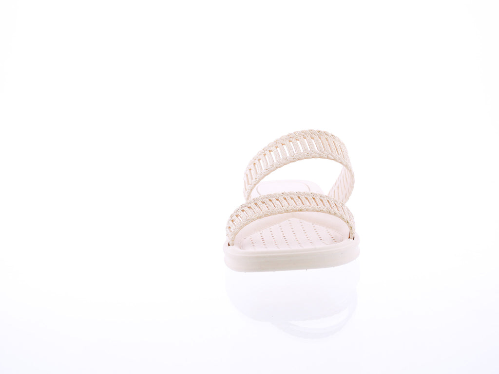 Women Double Band Glitter Slide