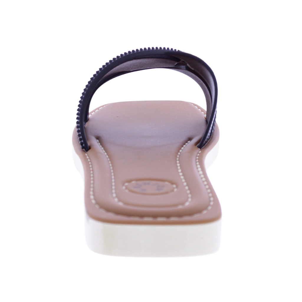Women Slide with Flower Metal Charm