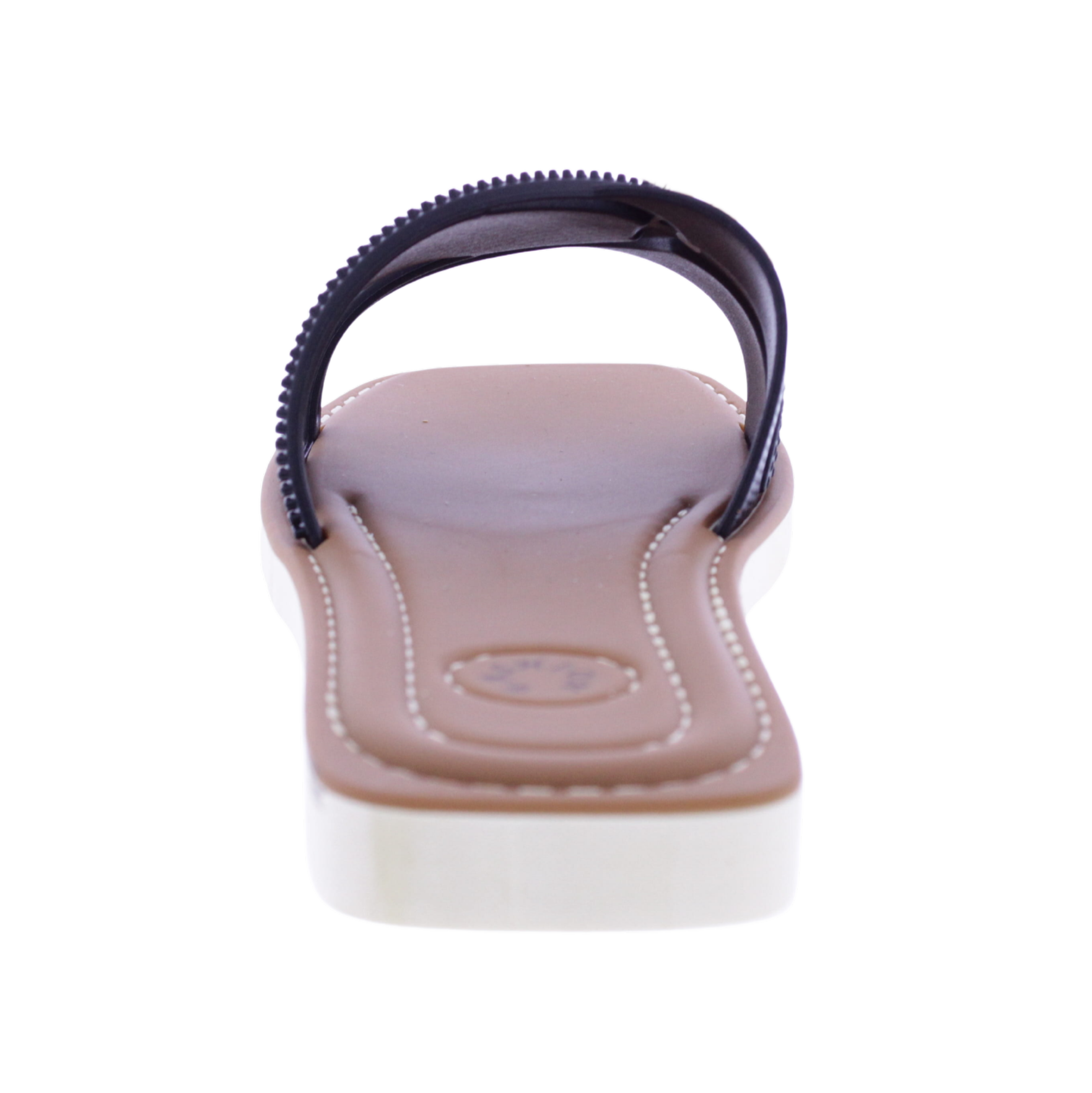 Women Slide with Flower Metal Charm