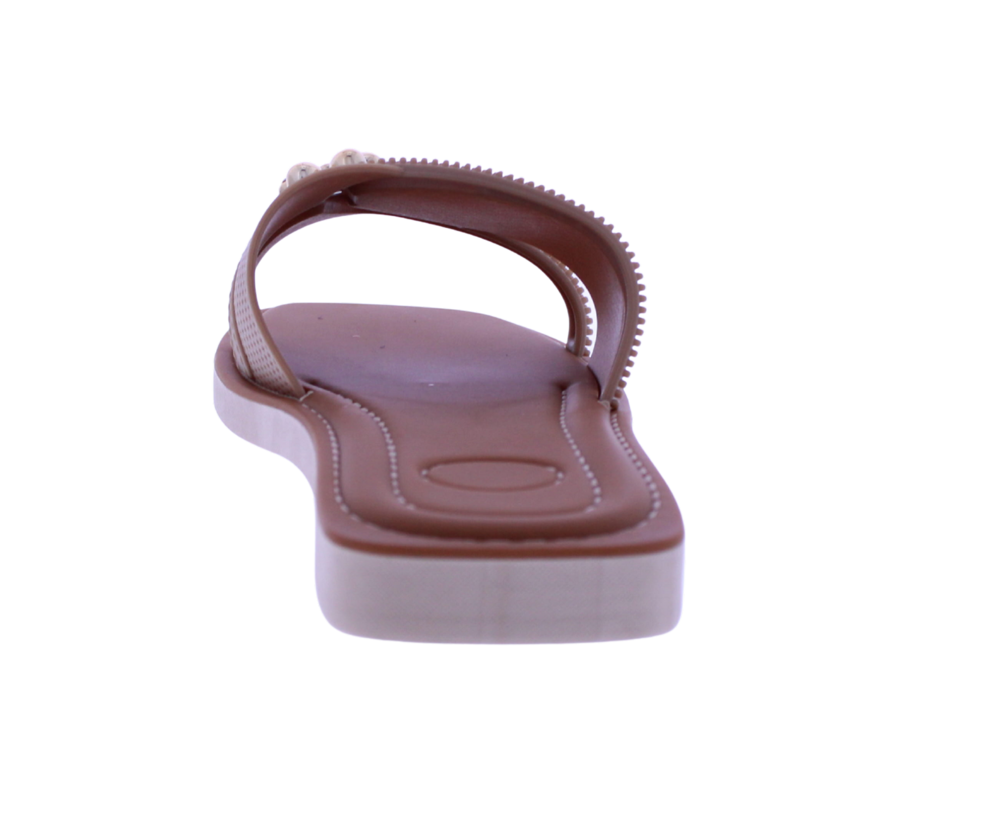 Women Slide with Flower Metal Charm