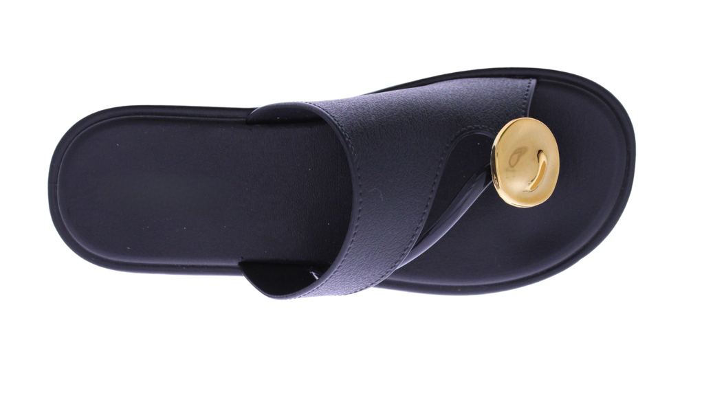 Women Slide with Toe Ring Charm