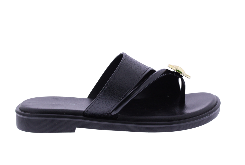 Women Slide with Toe Ring Charm