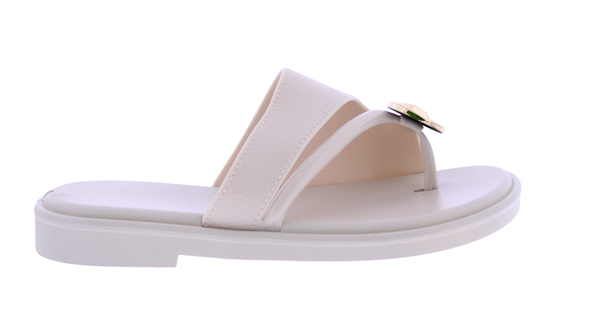 Women Slide with Toe Ring Charm