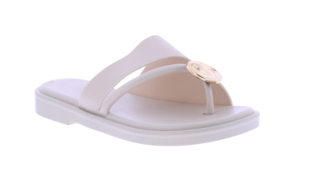 Women Slide with Toe Ring Charm