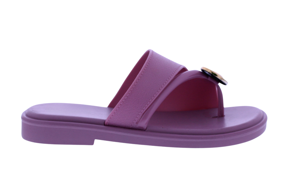 Women Slide with Toe Ring Charm