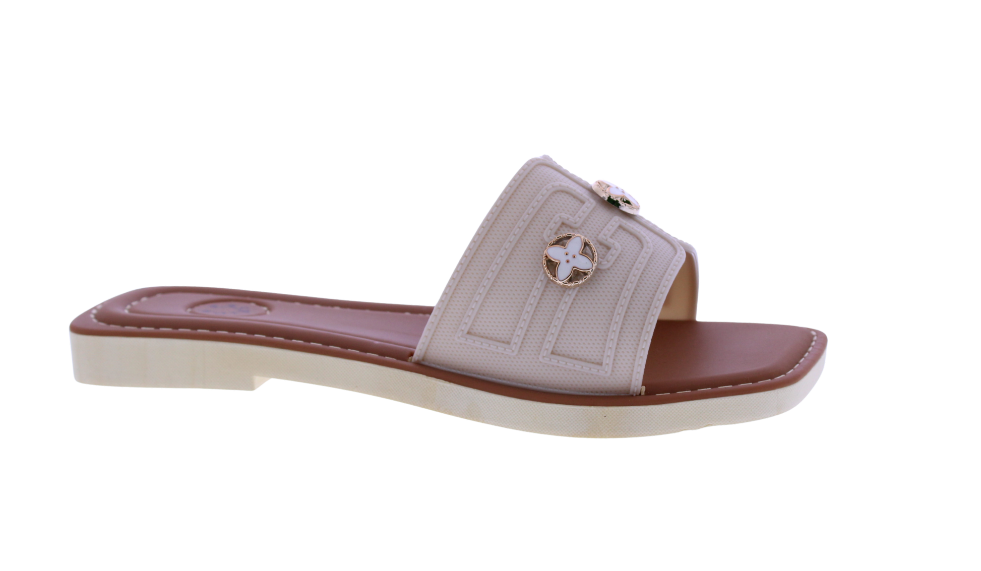 Women Slide with three Charms