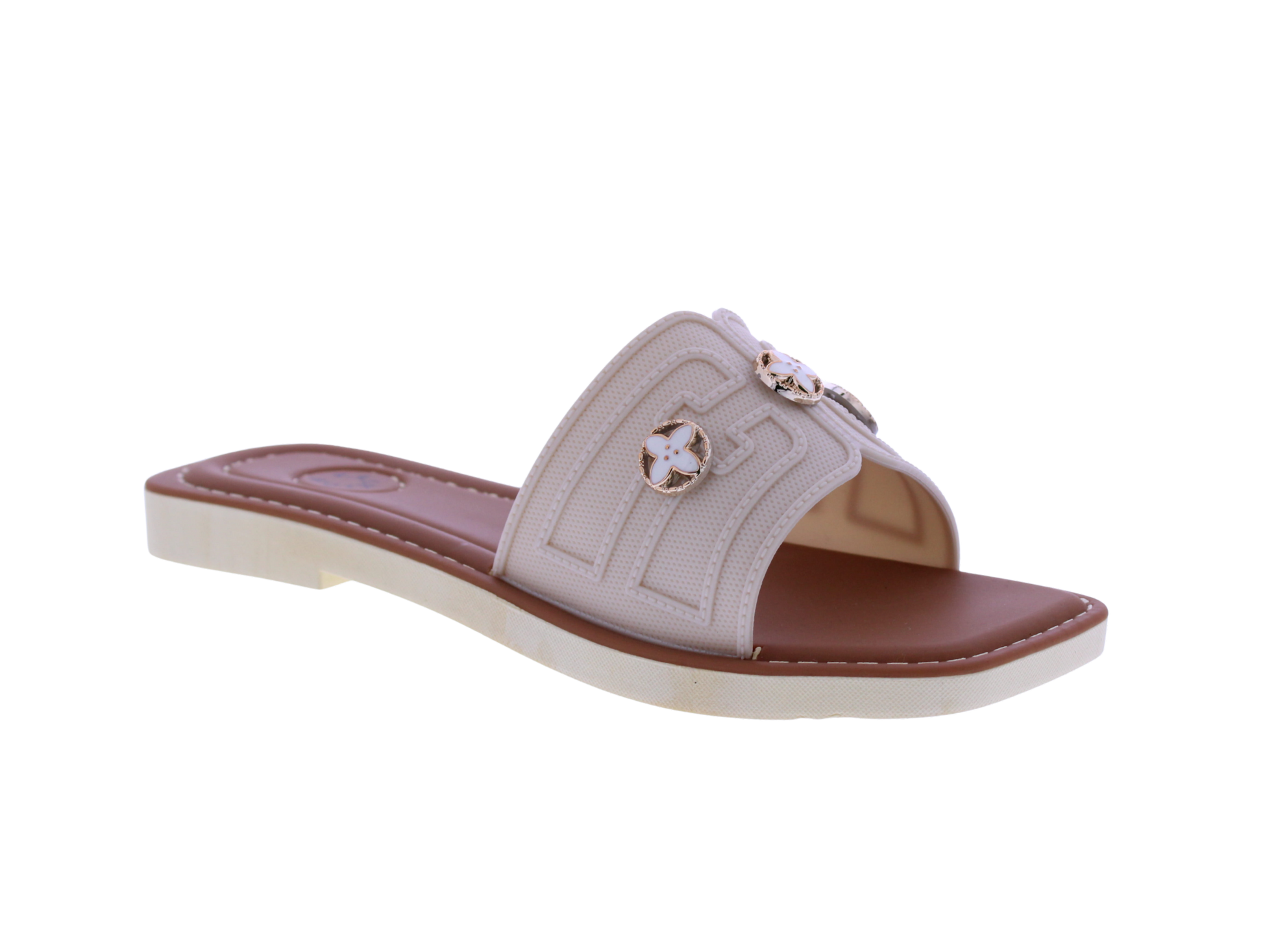 Women Slide with three Charms