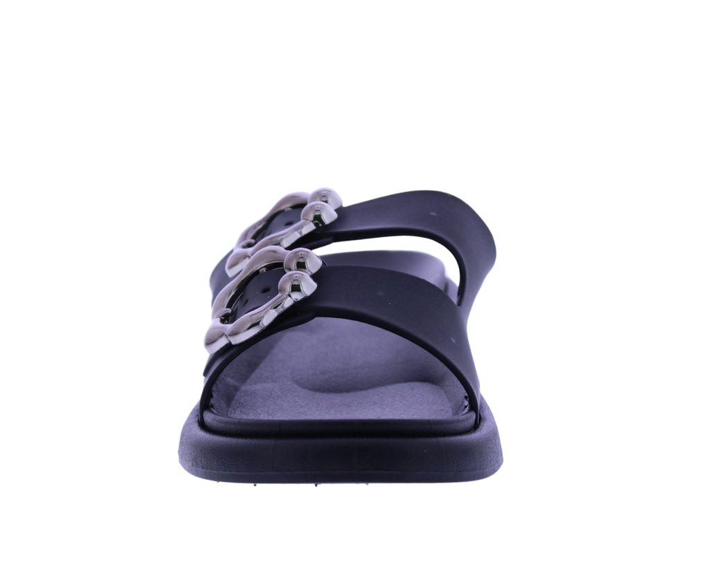 Women Double Buckle Slide