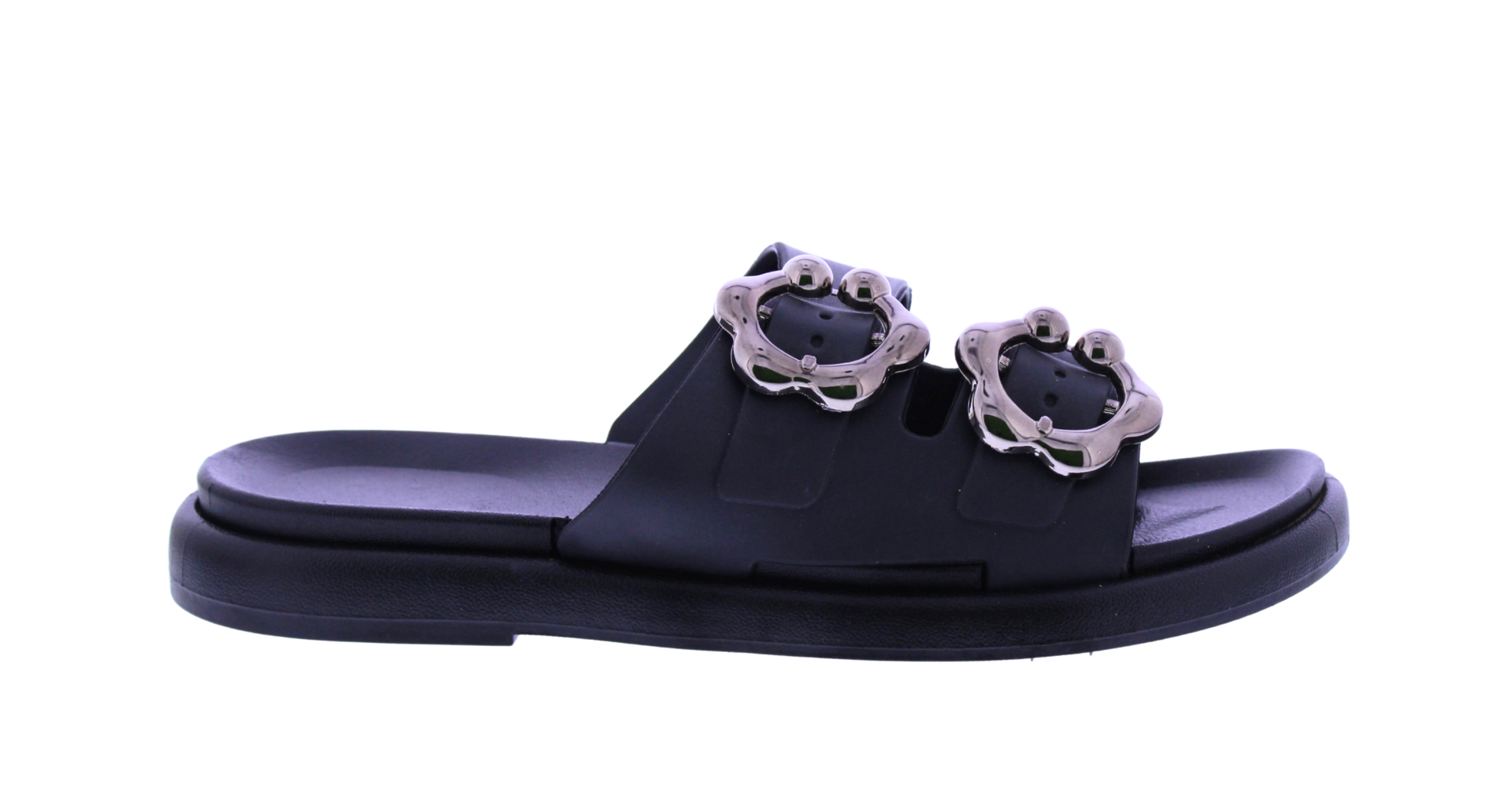 Women Double Buckle Slide