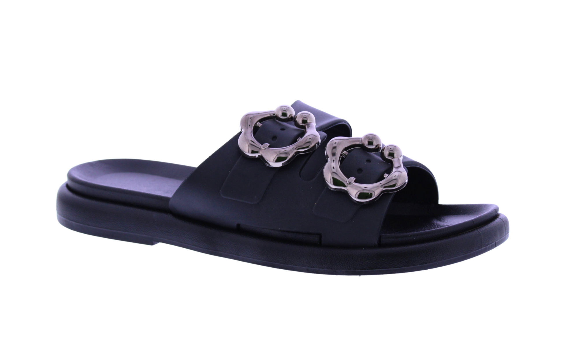 Women Double Buckle Slide