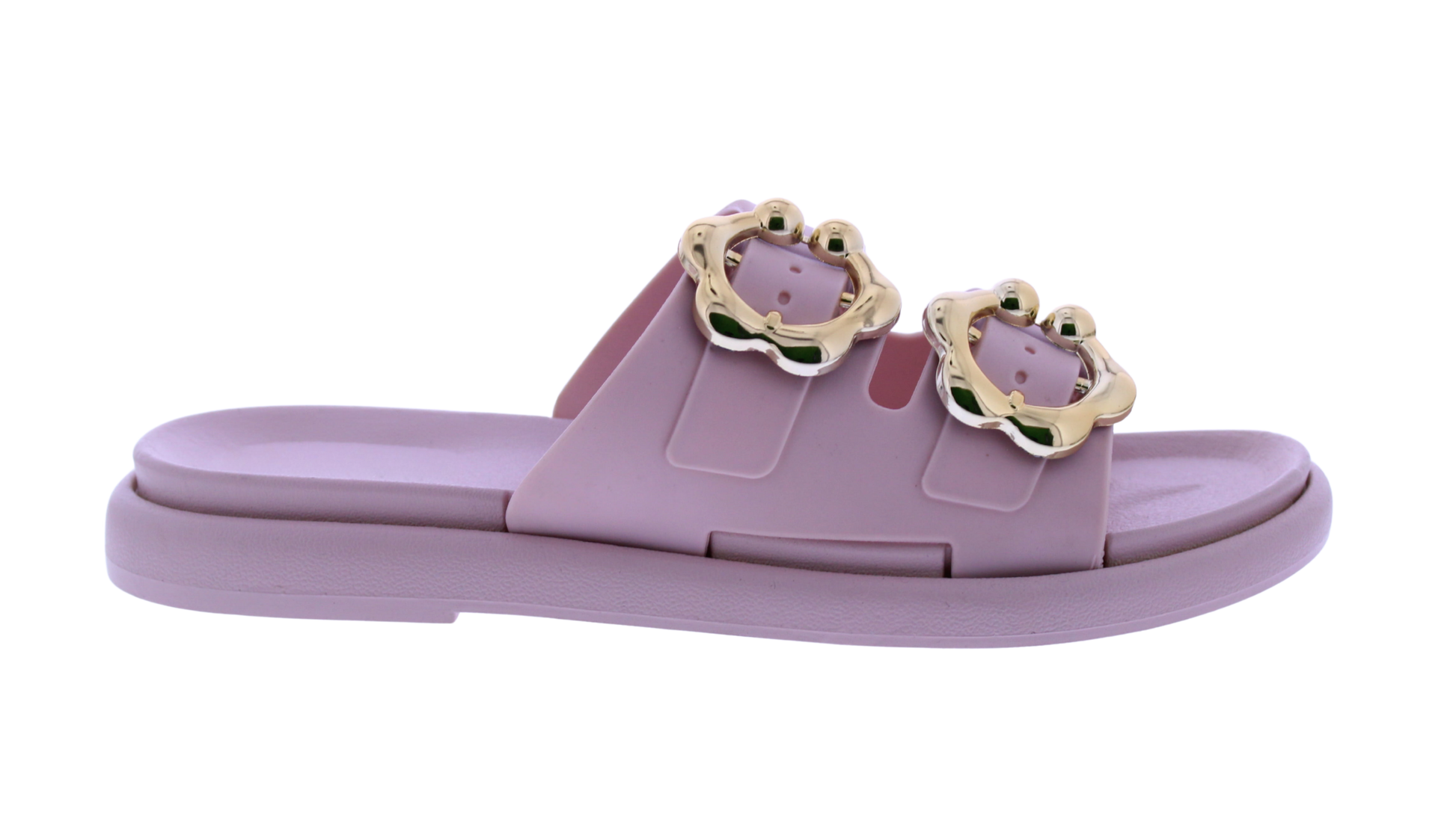 Women Double Buckle Slide