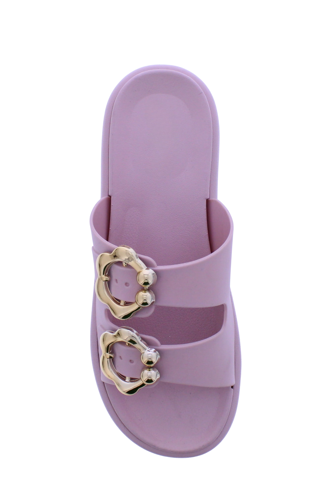 Women Double Buckle Slide