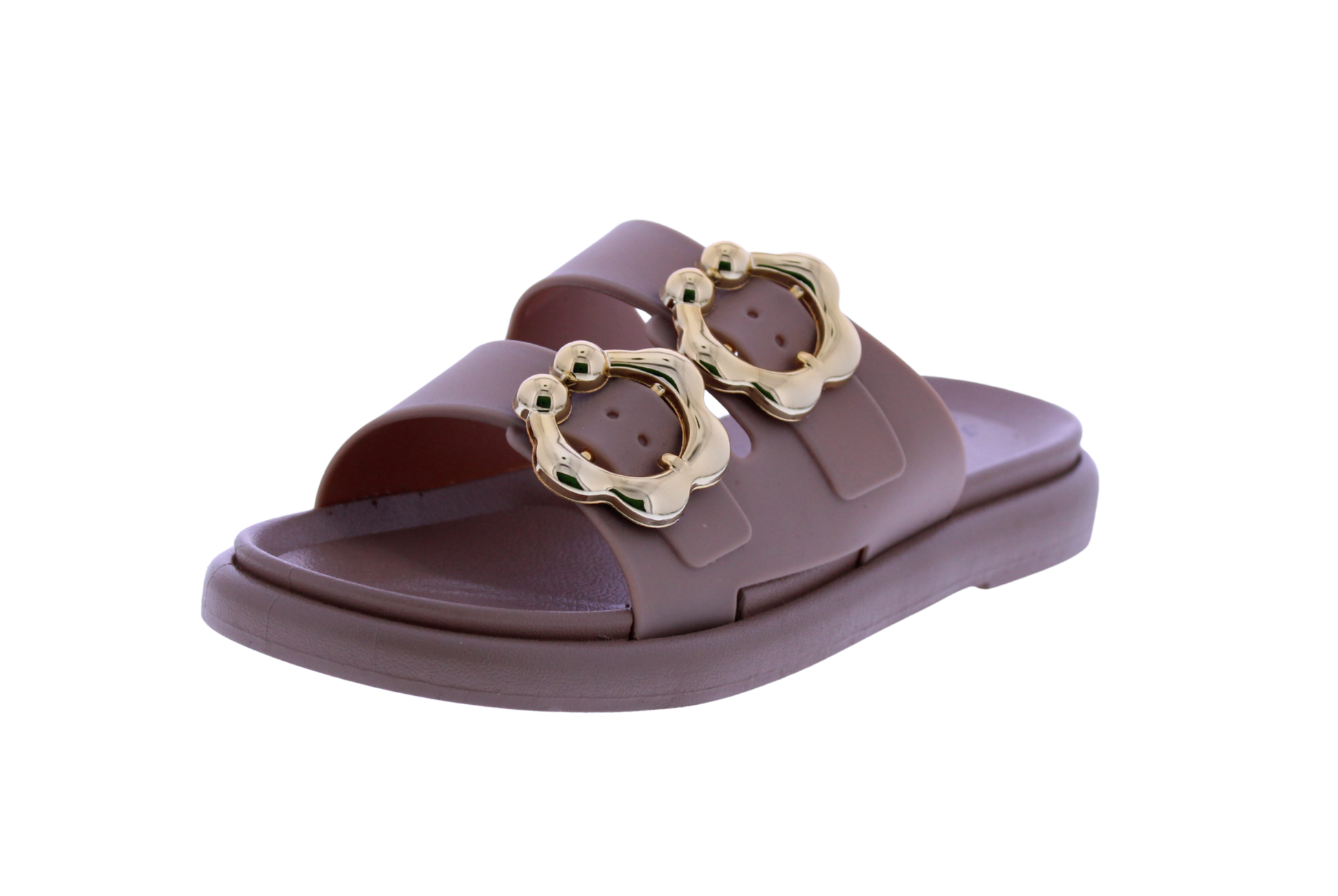 Women Double Buckle Slide