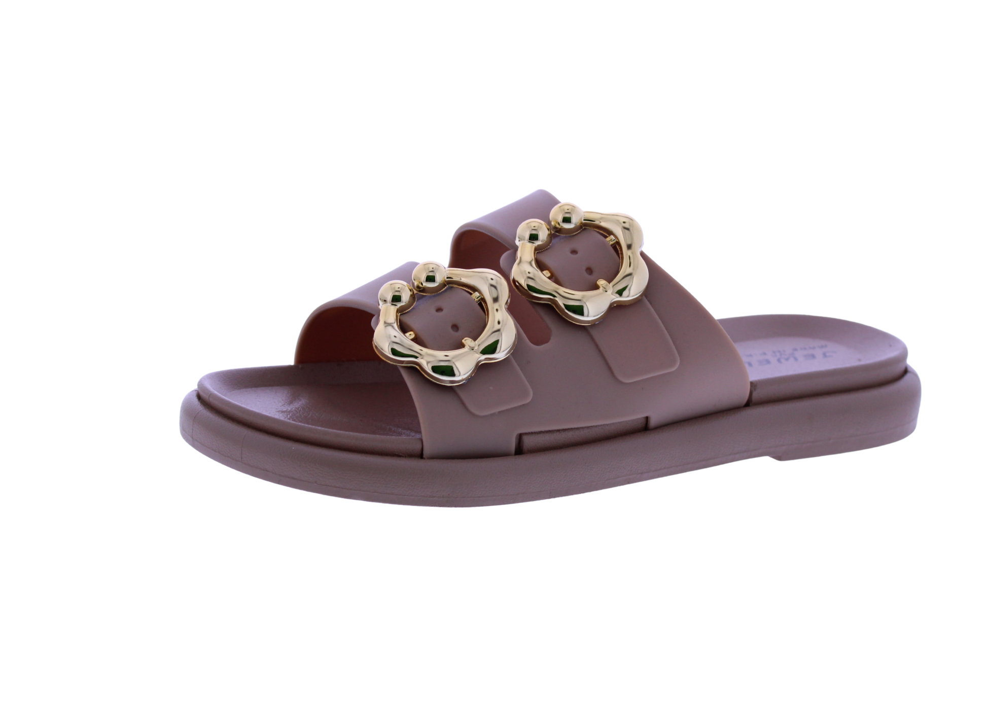 Women Double Buckle Slide