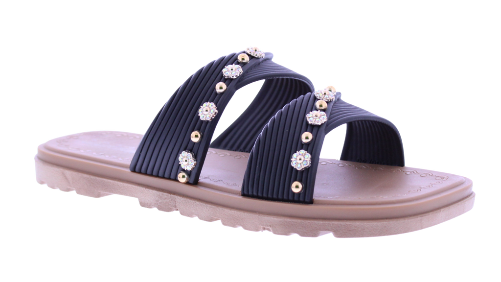 Women’s Embellished Slide Sandals