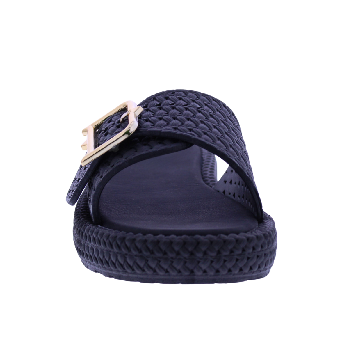 Women’s Woven Buckle Slide Sandals