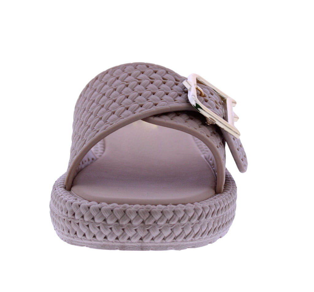 Women’s Woven Buckle Slide Sandals