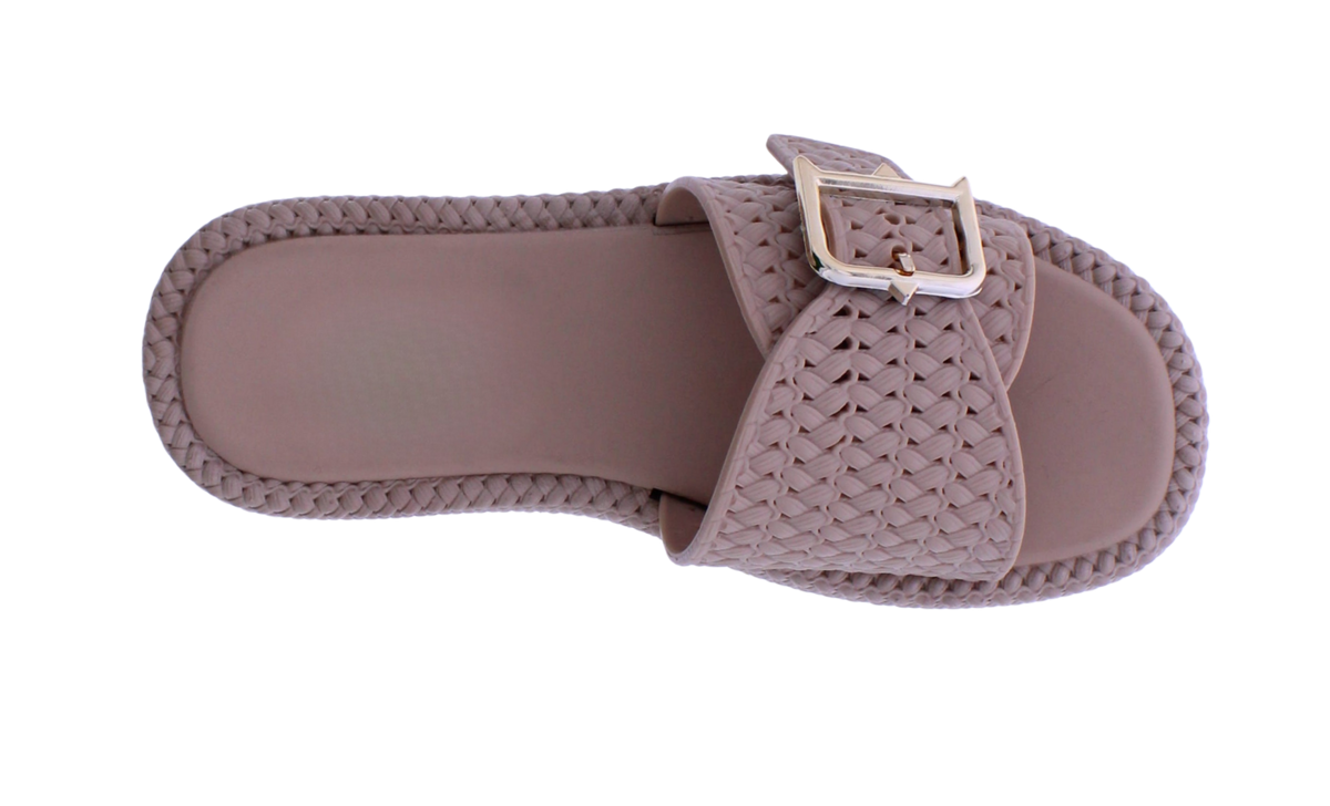 Women’s Woven Buckle Slide Sandals