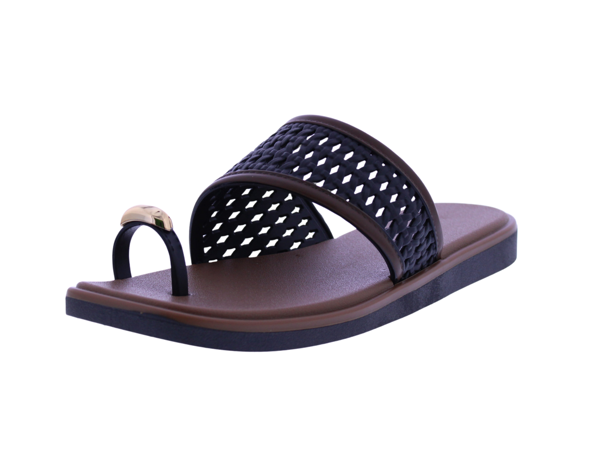 Women's Woven Toe Ring Slide
