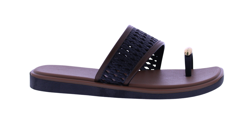 Women's Woven Toe Ring Slide