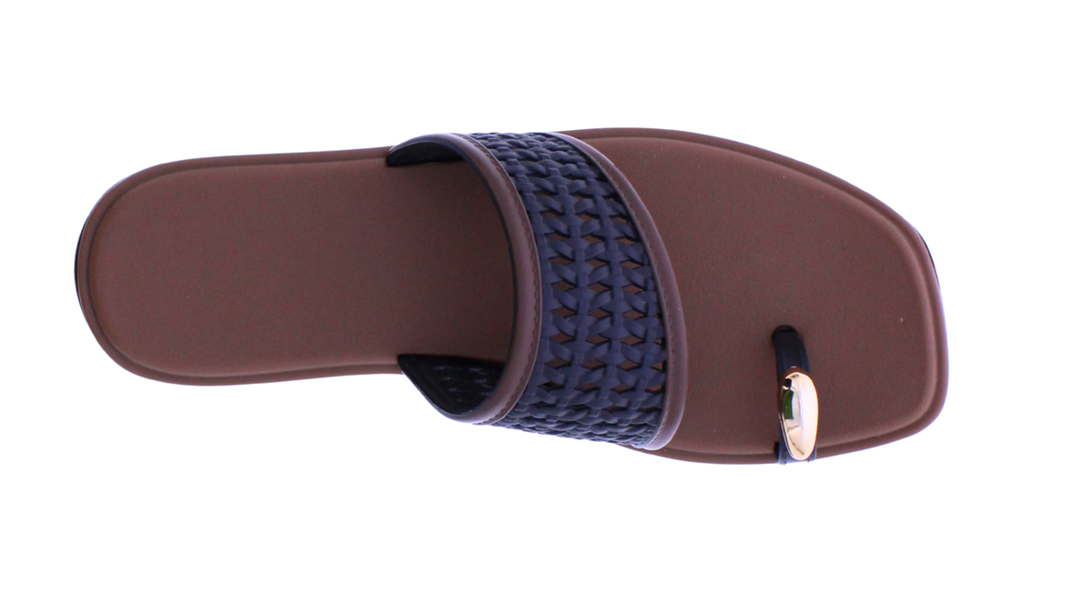 Women's Woven Toe Ring Slide