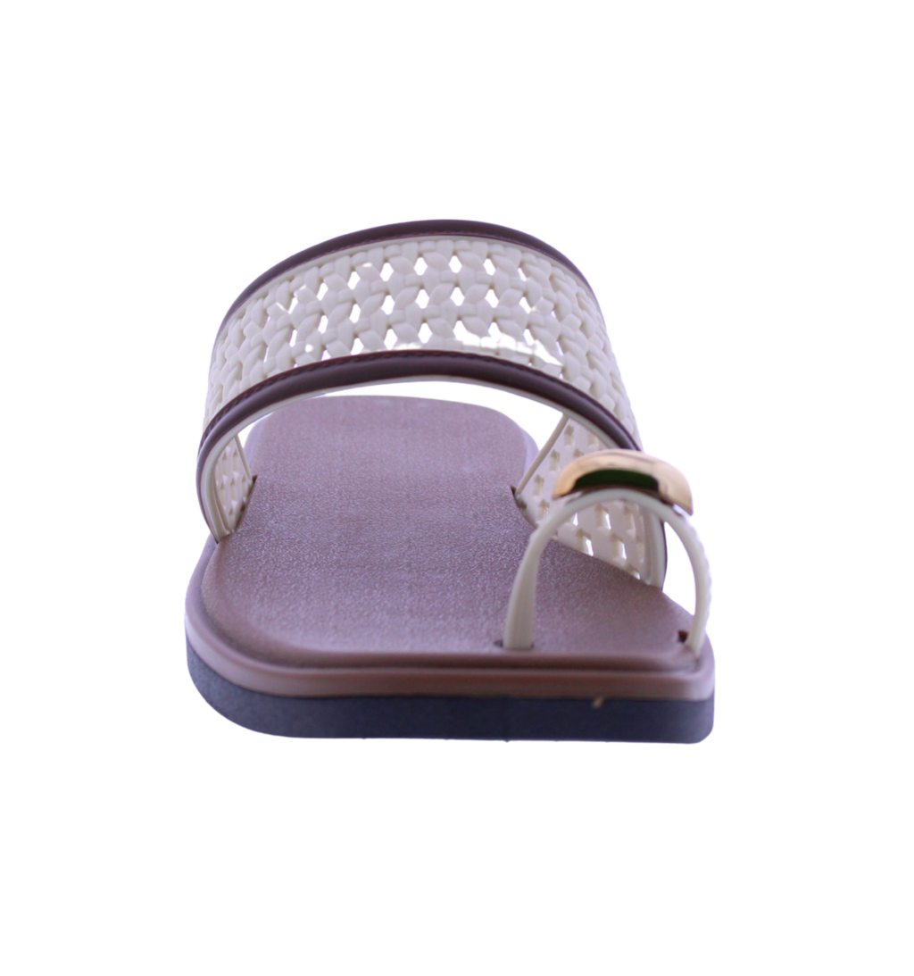 Women's Woven Toe Ring Slide