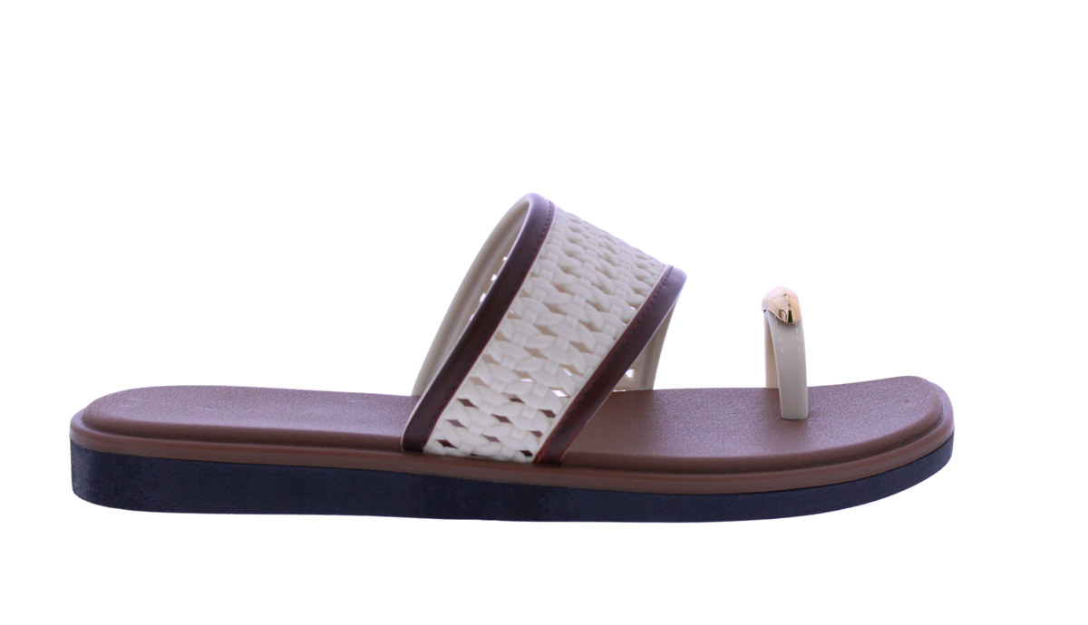 Women's Woven Toe Ring Slide