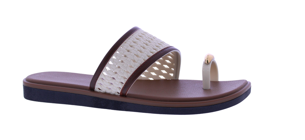 Women's Woven Toe Ring Slide