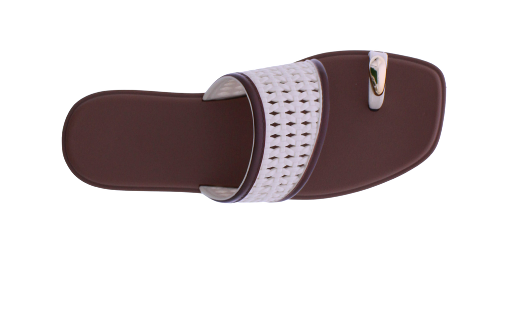 Women's Woven Toe Ring Slide