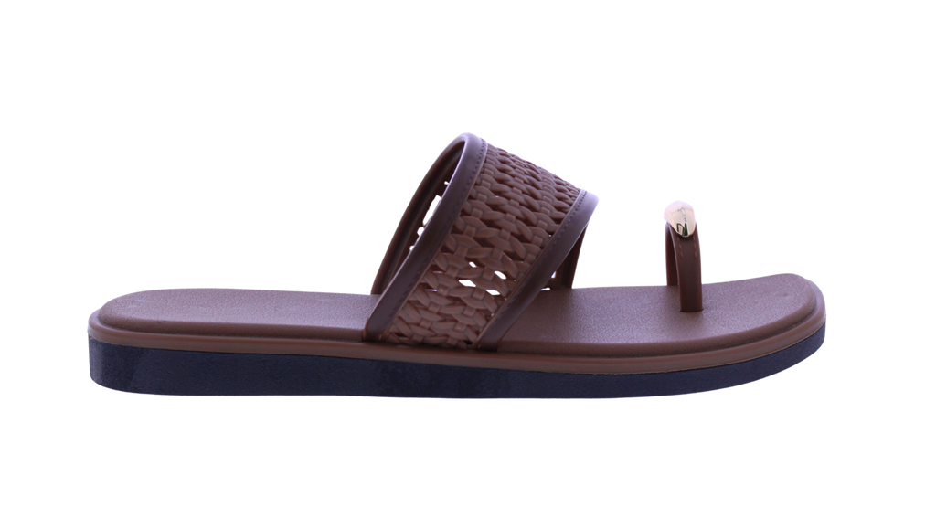 Women's Woven Toe Ring Slide