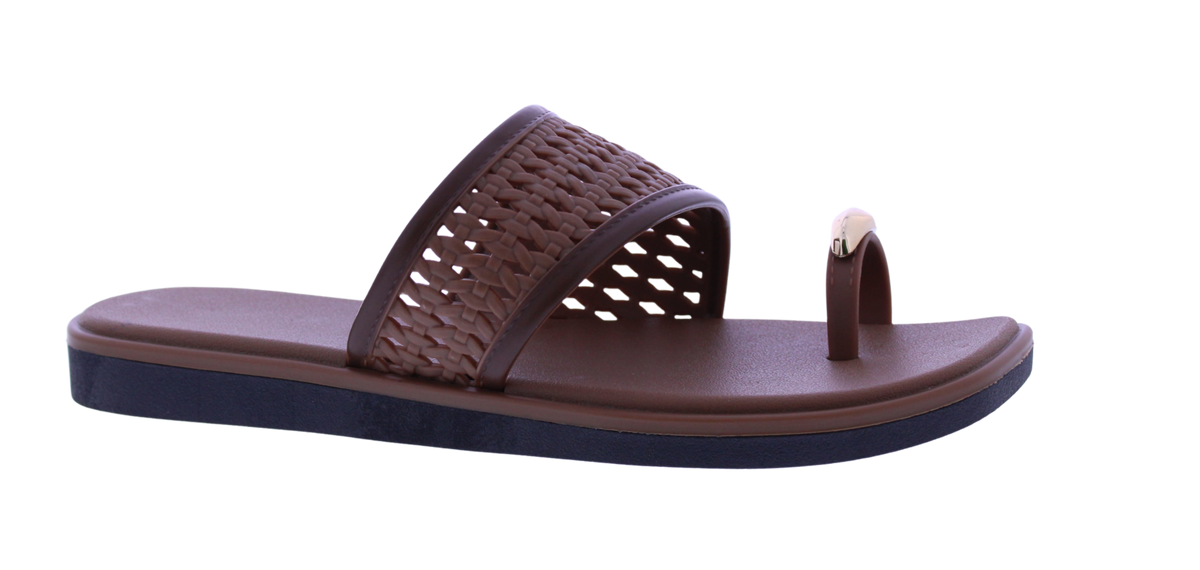 Women's Woven Toe Ring Slide