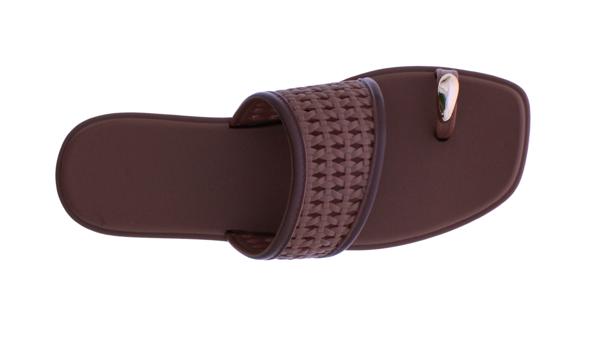 Women's Woven Toe Ring Slide