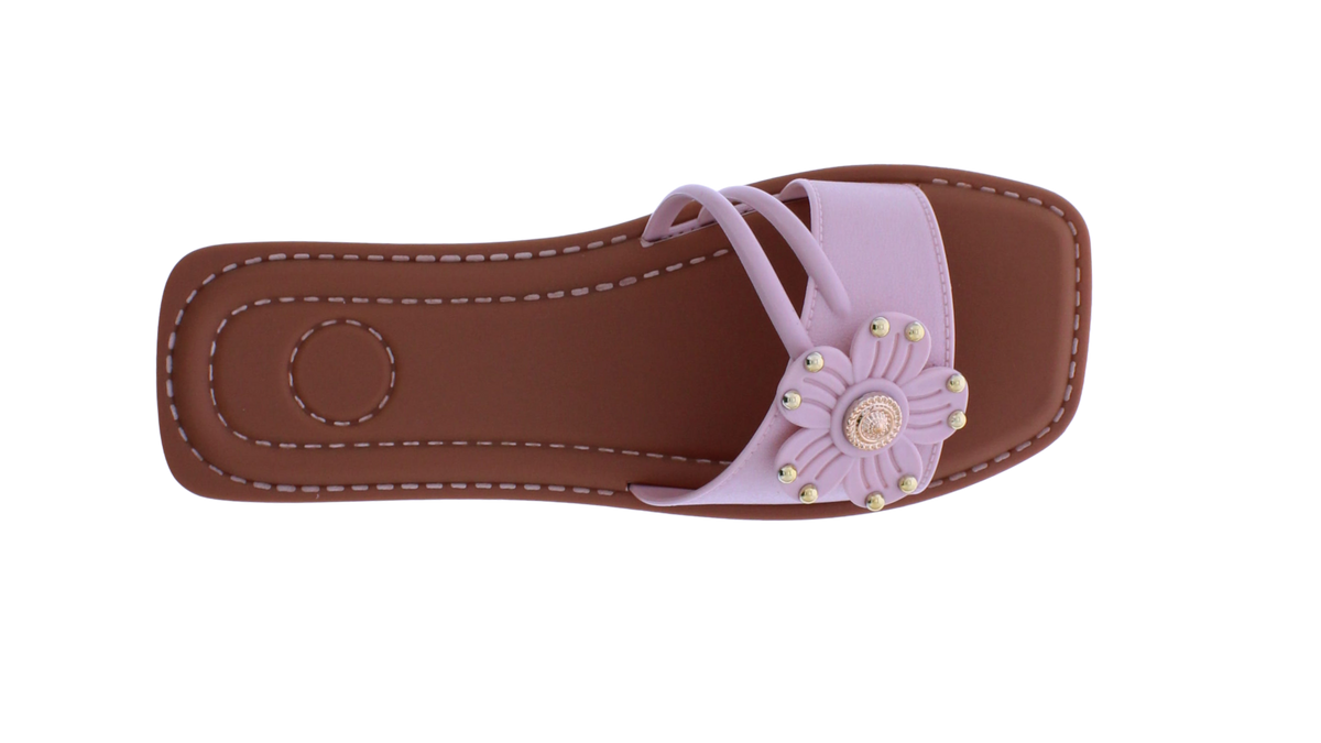 Women's Studded Flower Slide