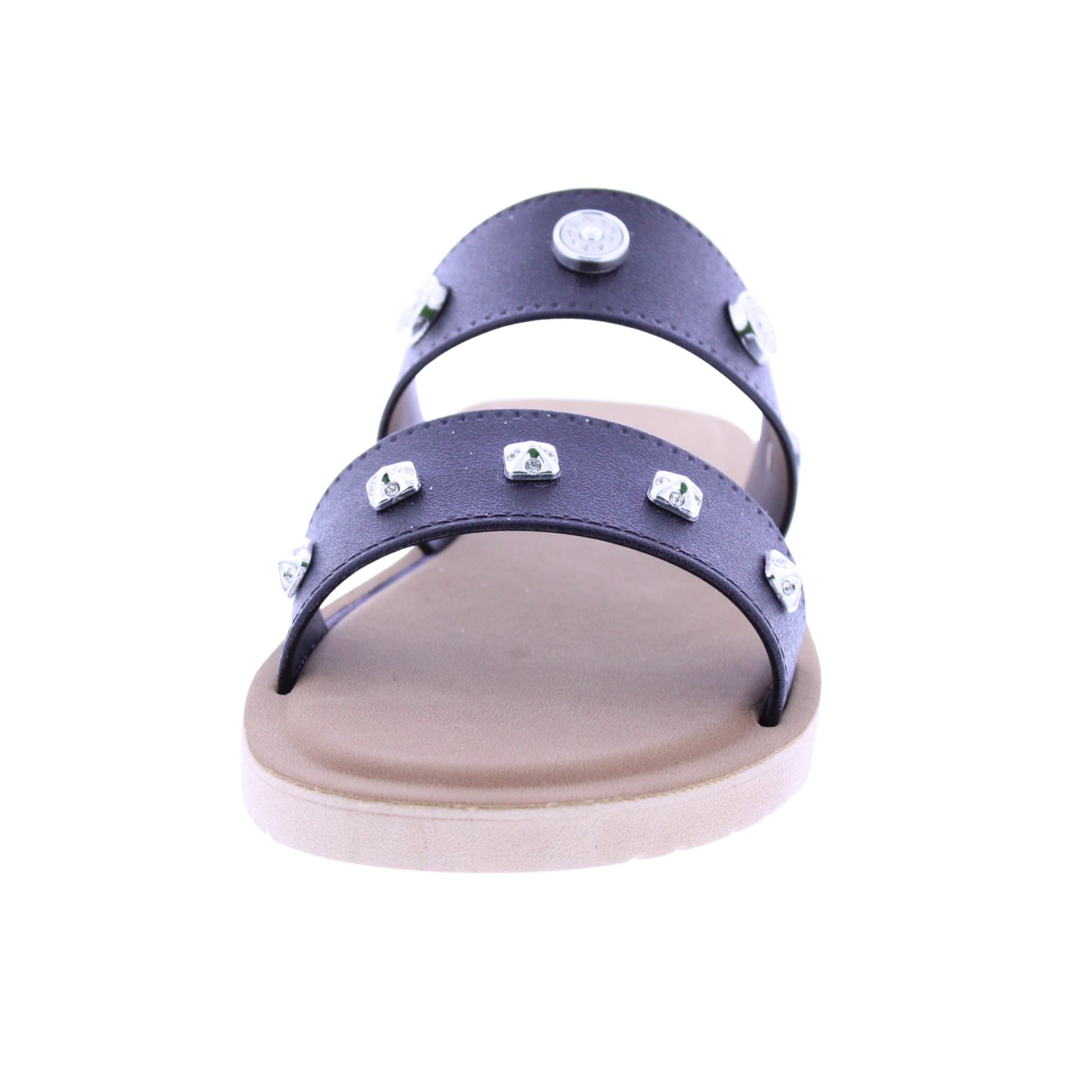 Women Metal Charm Slip On