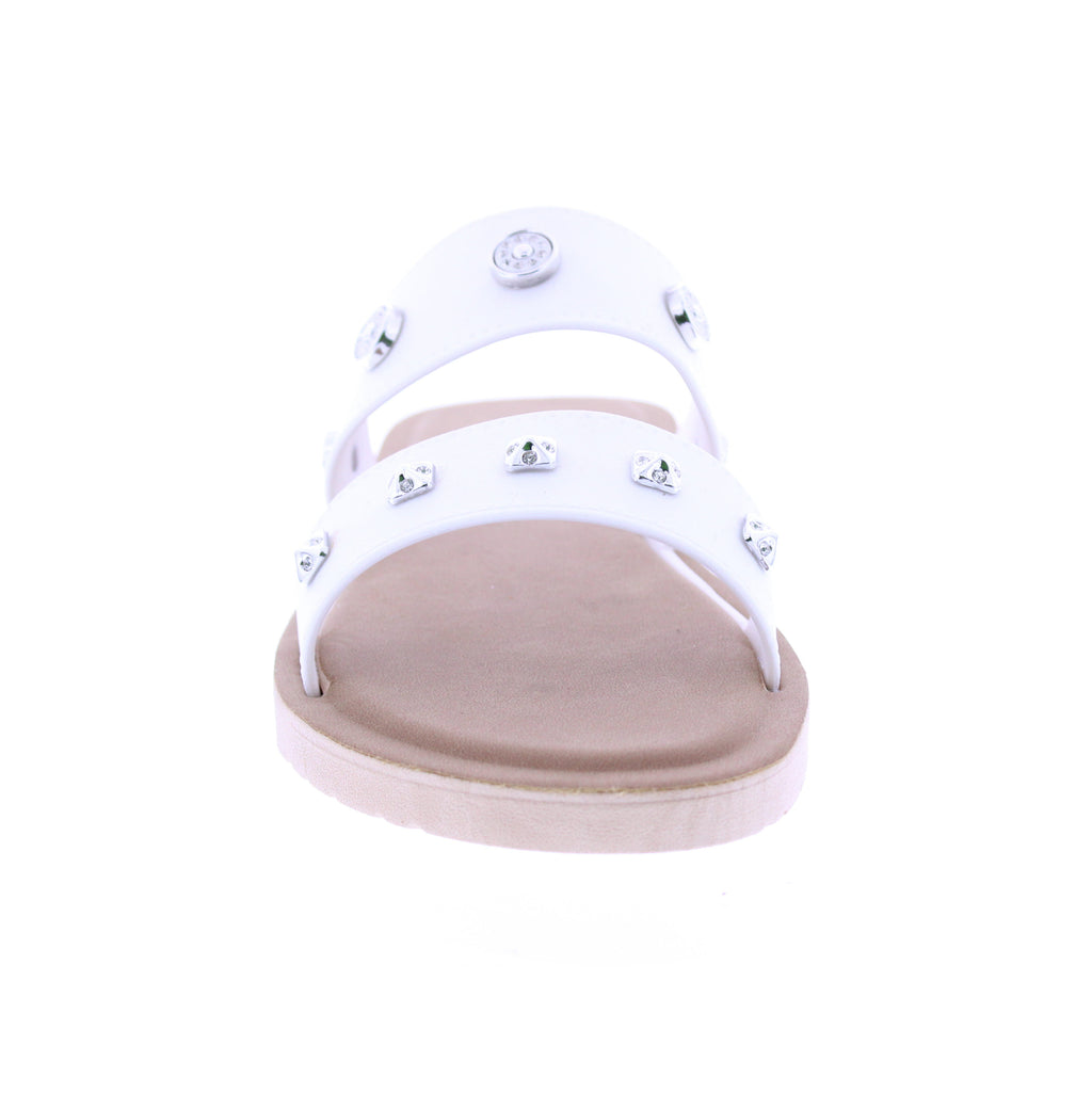 Women Metal Charm Slip On