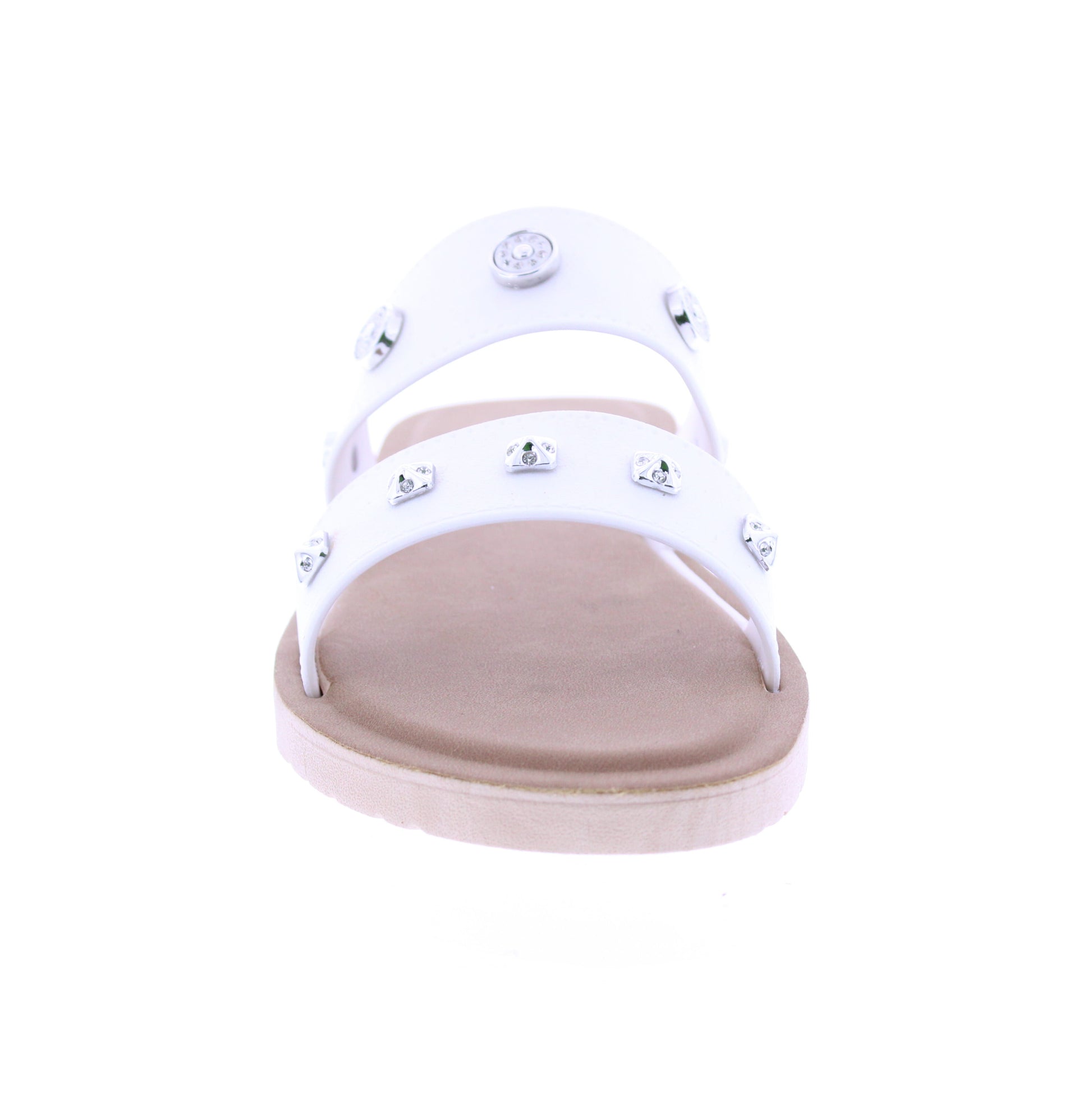 Women Metal Charm Slip On