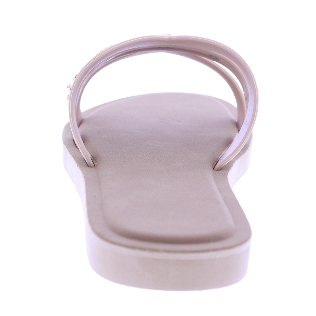 Women Metallic Charm Slip On