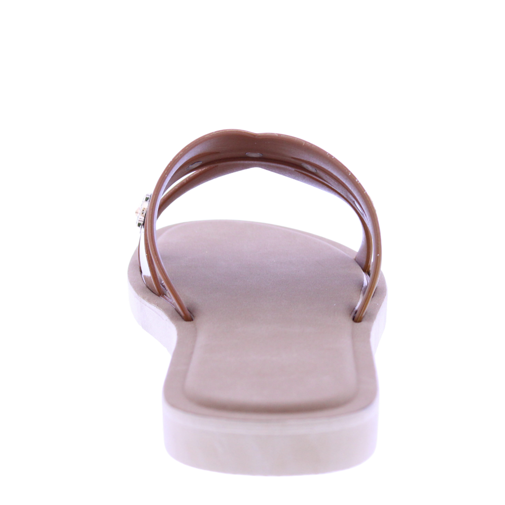 Women Metallic Charm Slip On