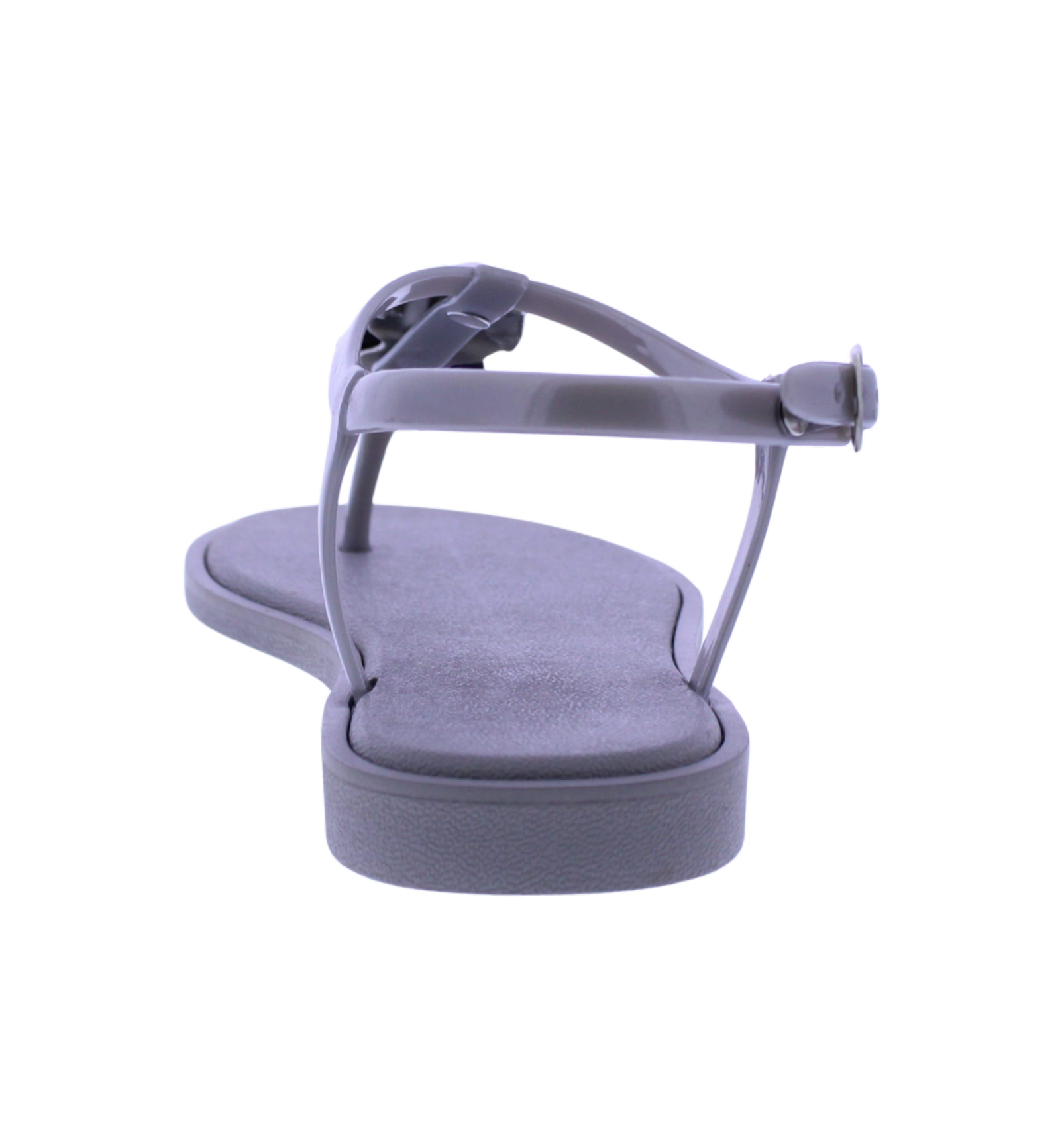 Women's T-Strap Sandal with Metallic Accents
