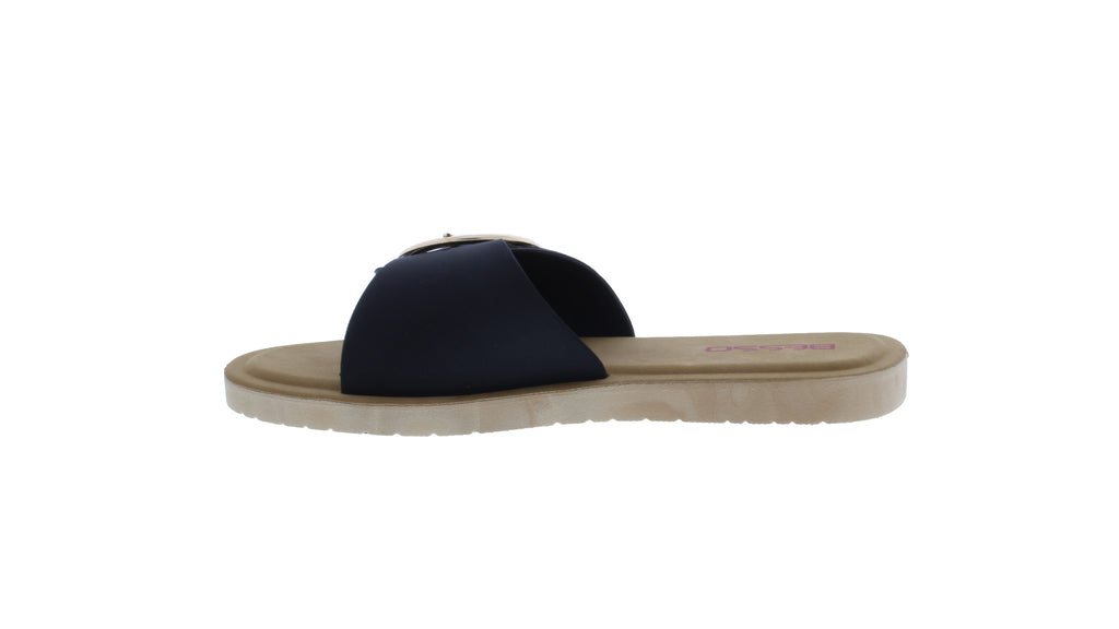 Women Slip On with Gold Buckle