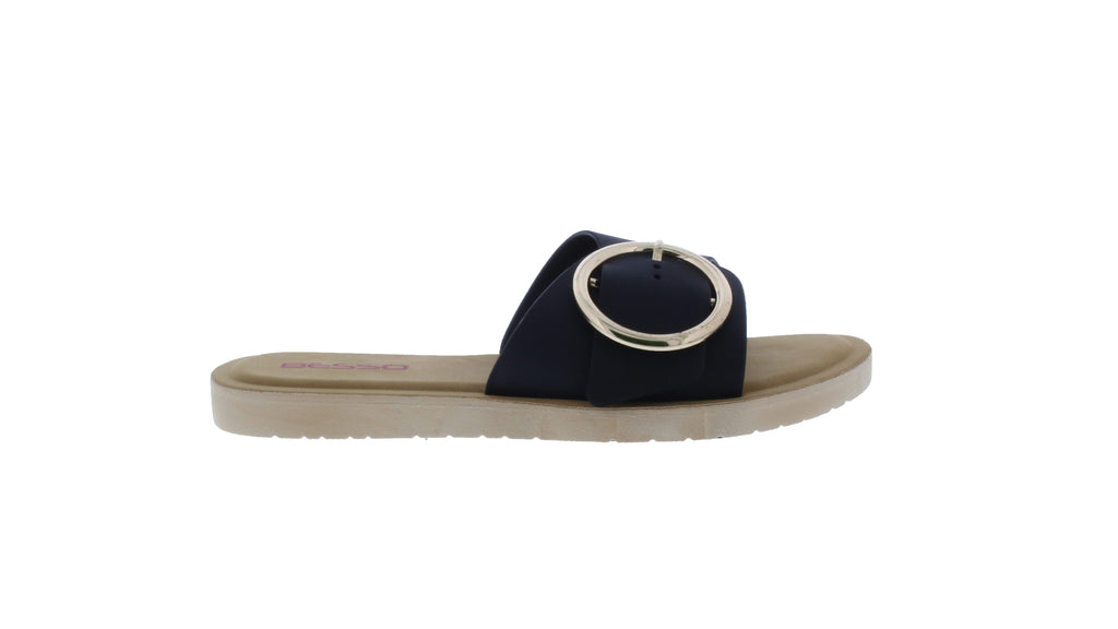Women Slip On with Gold Buckle