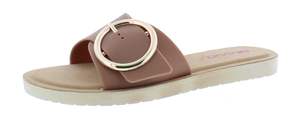 Women Slip On with Gold Buckle