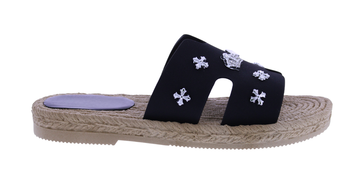 Women's Embellished "Jute" Slip-on