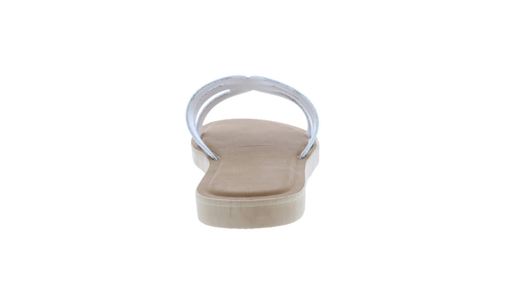 Sandalias de goma para mujer con purpurina