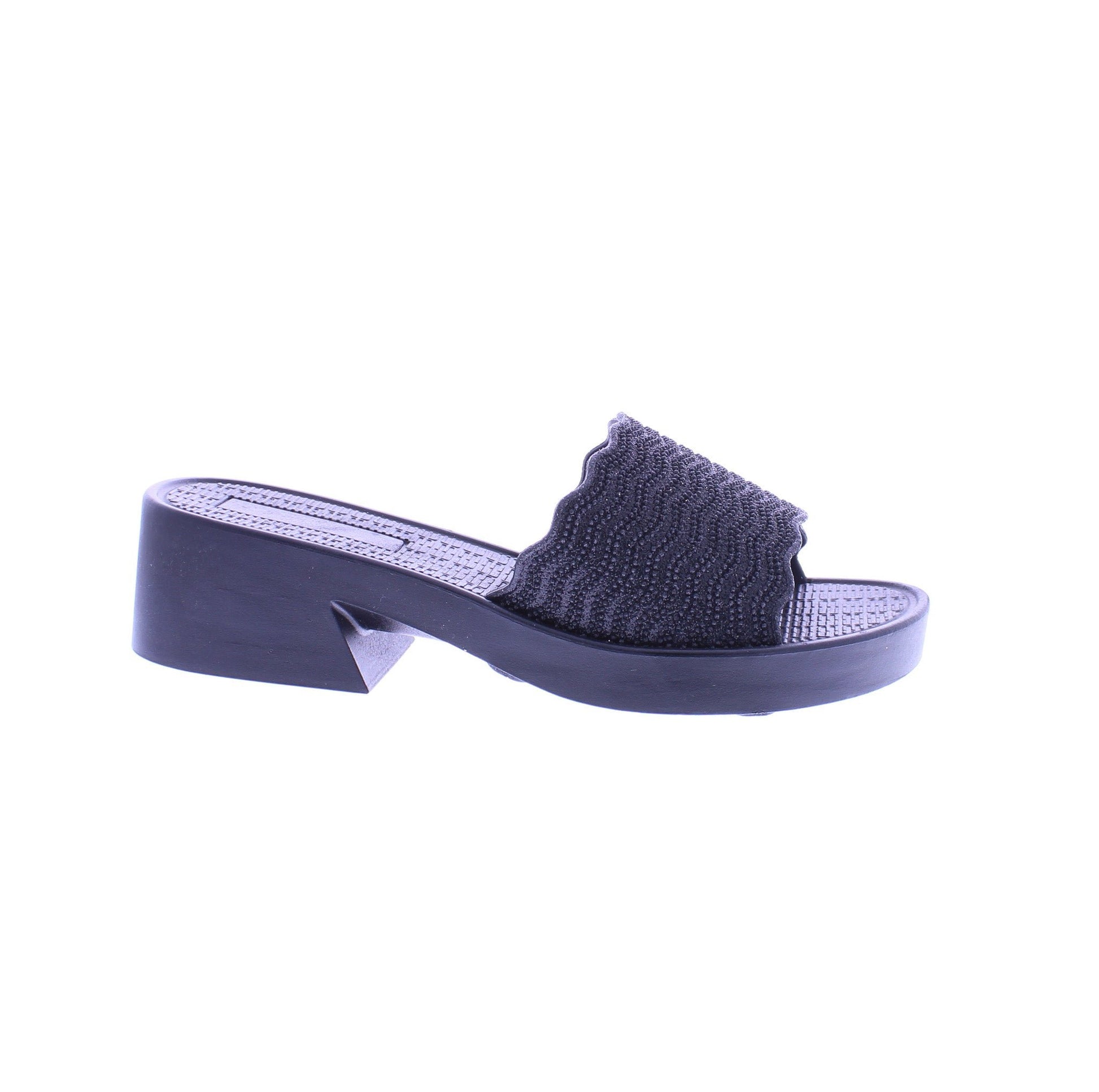 Women Glitter Heel Slide
