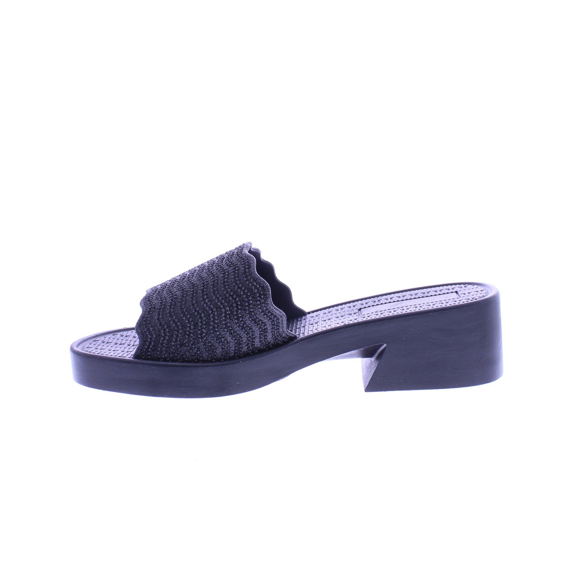 Women Glitter Heel Slide