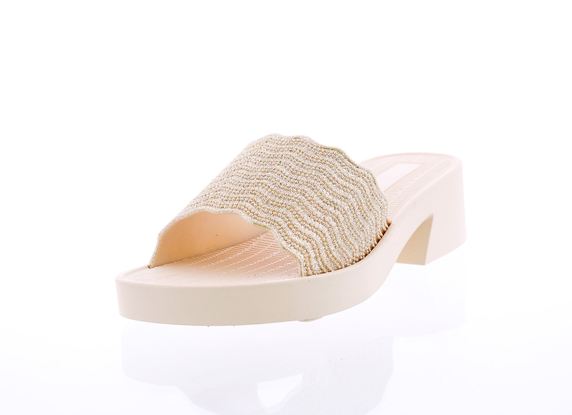 Women Glitter Heel Slide